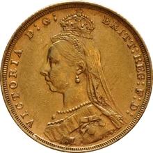 1890 Sterlina - Vittoria - Giubileo - M