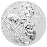 Anno del Topo d'Argento 2020 5oz - Perth Mint