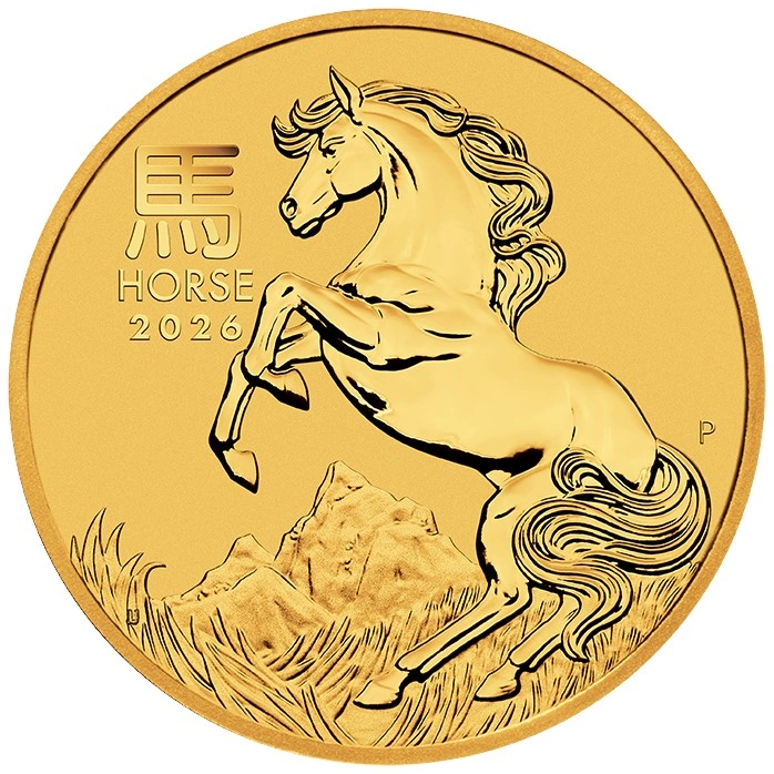2026 Year of the Horse Gold Coin 2oz Perth Mint Australian Lunar Series