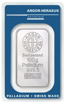 Argor-Heraeus Lingotto di Palladio 100g
