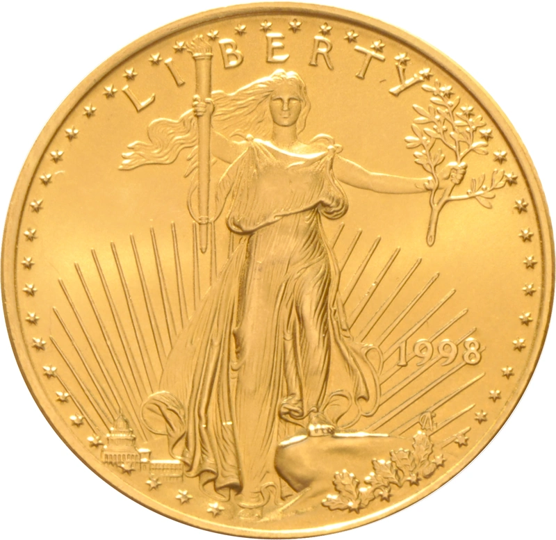 1998 Eagle Americana d'Oro 1/2oz