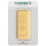 C. Hafner Lingotto d'Oro Colato 500 Grammi