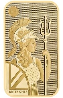 NUOVO Lingotto d'Oro 50 Grammi Britannia