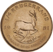 1981 Krugerrand d'Oro 1/4oz