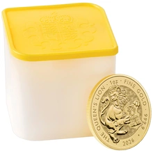 2026 Queen's Beast - Bestie Tudor Moneta d'oro da 1 oz.