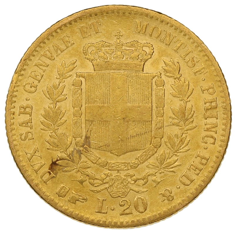 Marengo Italiano - 20 Lire Regno Di Sardegna - Vittorio Emanuele II