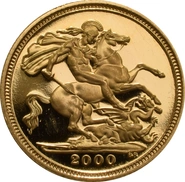2000 Mezza Sterlina - Elisabetta II - Quarto Ritratto con Diadema - Proof senza Confezione