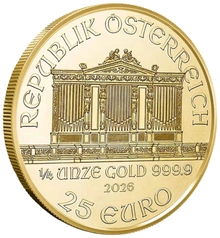 2026 Philarmonic Austriaca d'Oro 1/4oz
