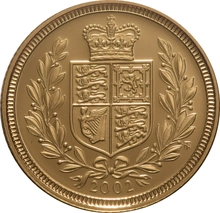2002 Mezza Sterlina - Elisabetta II - Quarto Ritratto con Diadema - Proof senza Confezione