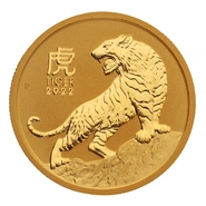 Anno della Tigre 2022 in oro 1/2oz - Perth Mint