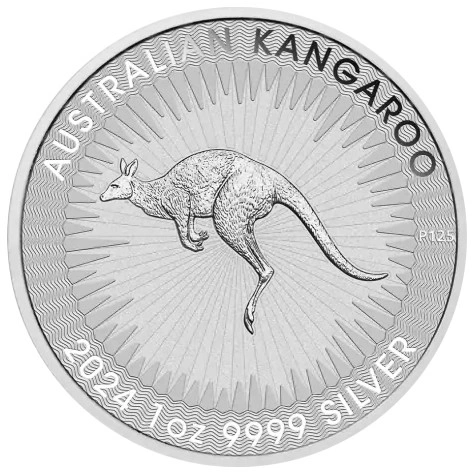 2024 Moneta d'argento da 1 litro di canguro australiano