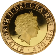 2008 - Proof 2 Pound d'Oro - Le 4° Olimpiadi di Londra 1908