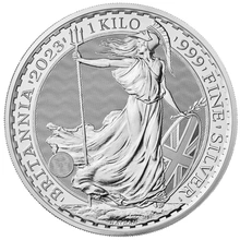 2023 Britannia d'Argento 1KG - Regina Elisabetta