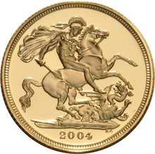 2004 Proof Sterlina d'Oro - Cofanetto