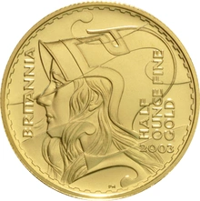 2003 Proof Britannia d'Oro - Cofanetto da 3 Monete