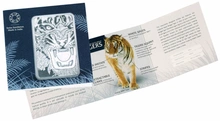 PAMP Lingotto d'argento 10oz con tigre reale del Bengala