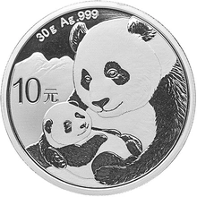 Panda Cinese 30g d'Argento Confezionato - 2019