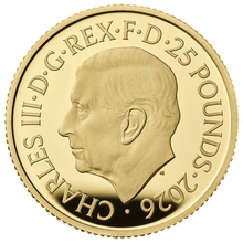 2026 Moneta d'oro Proof da 1/4 oz dell'Anno del Cavallo della Royal Mint