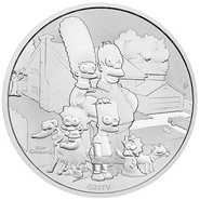 2021 Moneta d'argento Famiglia Simpson