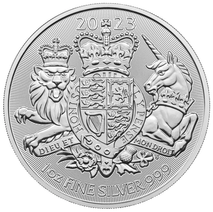 2023 Royal Arms Moneta d'argento 1oz