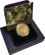 2006 - Proof 5 Pound d'Oro - Regina Elisabetta II 80° Compleanno