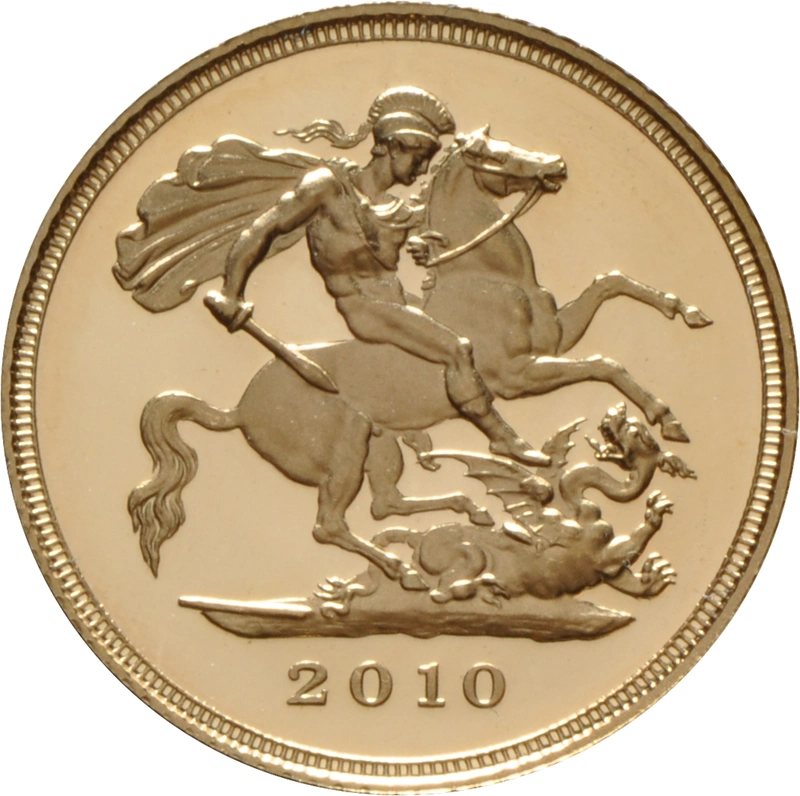 2010 Proof Gold Half Sovereign Elizabeth II Fourth Head
