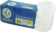 Scatola Lindner 16.5mm x 10 Capsule - Monete da 1/10oz