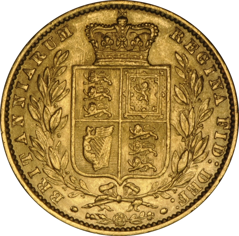 1861 Sterlina - Vittoria Giovane - Stemma Coronato - Londra