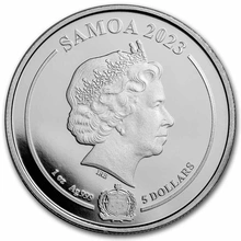 2023 Moneta d'Argento Samoana 1oz Aquaman