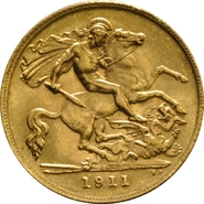 1911 Mezza Sterlina - Giorgio V - Londra
