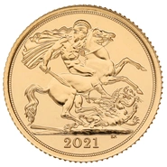 2021 Mezza Sterlina d'Oro
