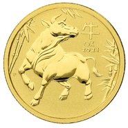 Anno del Bue d'Oro 2021 1/10oz - Perth Mint