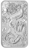 2024 Moneta d'Argento Rettangolare da 1oz con Dragone