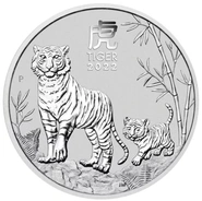 Anno della Tigre 2022 in argento 1oz - Perth Mint