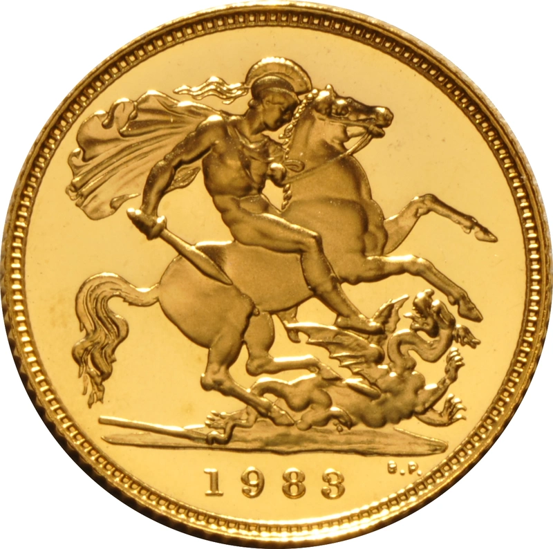 1983 Mezza Sterlina - Elisabetta II - Corona Giovane - Proof senza Confezione