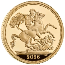 2026 Sterline d'Oro Proof Cofanetto da 5 Monete