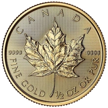 2026 Moneta d'Oro Maple Canadese 1/2 oz