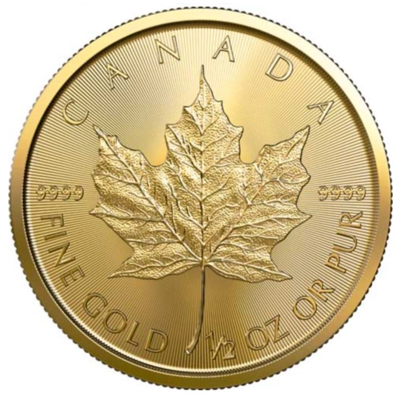 2023 Maple Canadese d'oro 1/2 oz