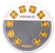 Heraeus MultiDisc 10 x 1 Grammo Lingottino d'Oro
