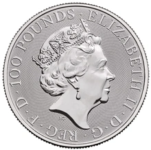 2022 Queen's Beast Completer di Platino 1oz