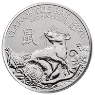 Anno del Ratto 2020 d'Argento 1oz- Royal Mint