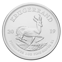 2019 1oz Krugerrand d'Argento 1oz