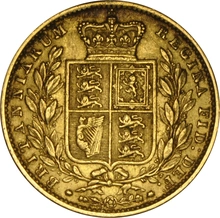 1855 Sterlina - Vittoria Giovane - Stemma Coronato - Londra
