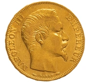 1855 - Marengo Francese - Napoleone III  - Testa Nuda - A