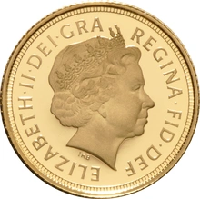 2010 Mezza Sterlina - Elisabetta II - Quarto Ritratto con Diadema - Proof senza Confezione