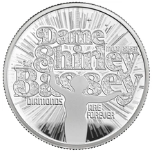 2023 Moneta d'argento proof 2oz confezionata - Shirley Bassey - "Leggende della musica"