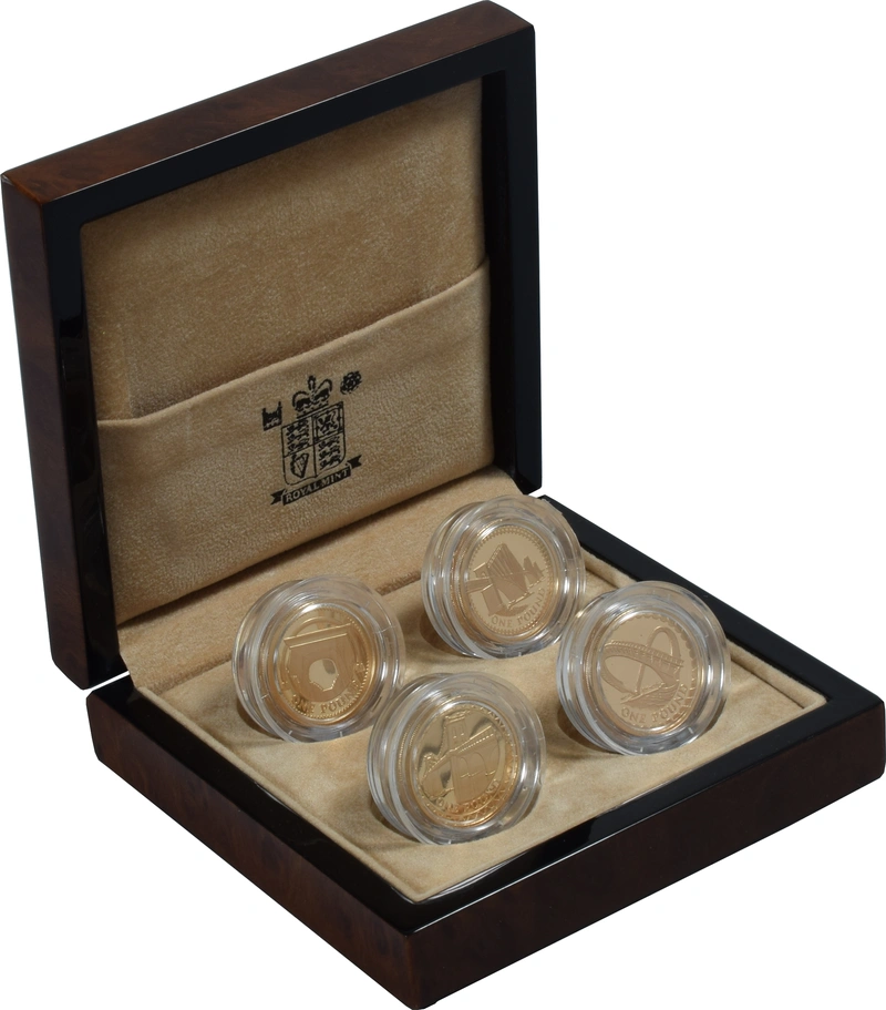 2004 - 2007 Proof £1 d'Oro - Valuta UK - Collezione i Quattro Ponti