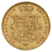 1883 Mezza Sterlina - Vittoria Giovane - Stemma Coronato - Londra
