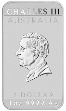 2024 Moneta d'Argento Rettangolare da 1oz con Dragone
