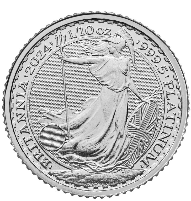 2024 Moneta da 10 once di platino Britannia